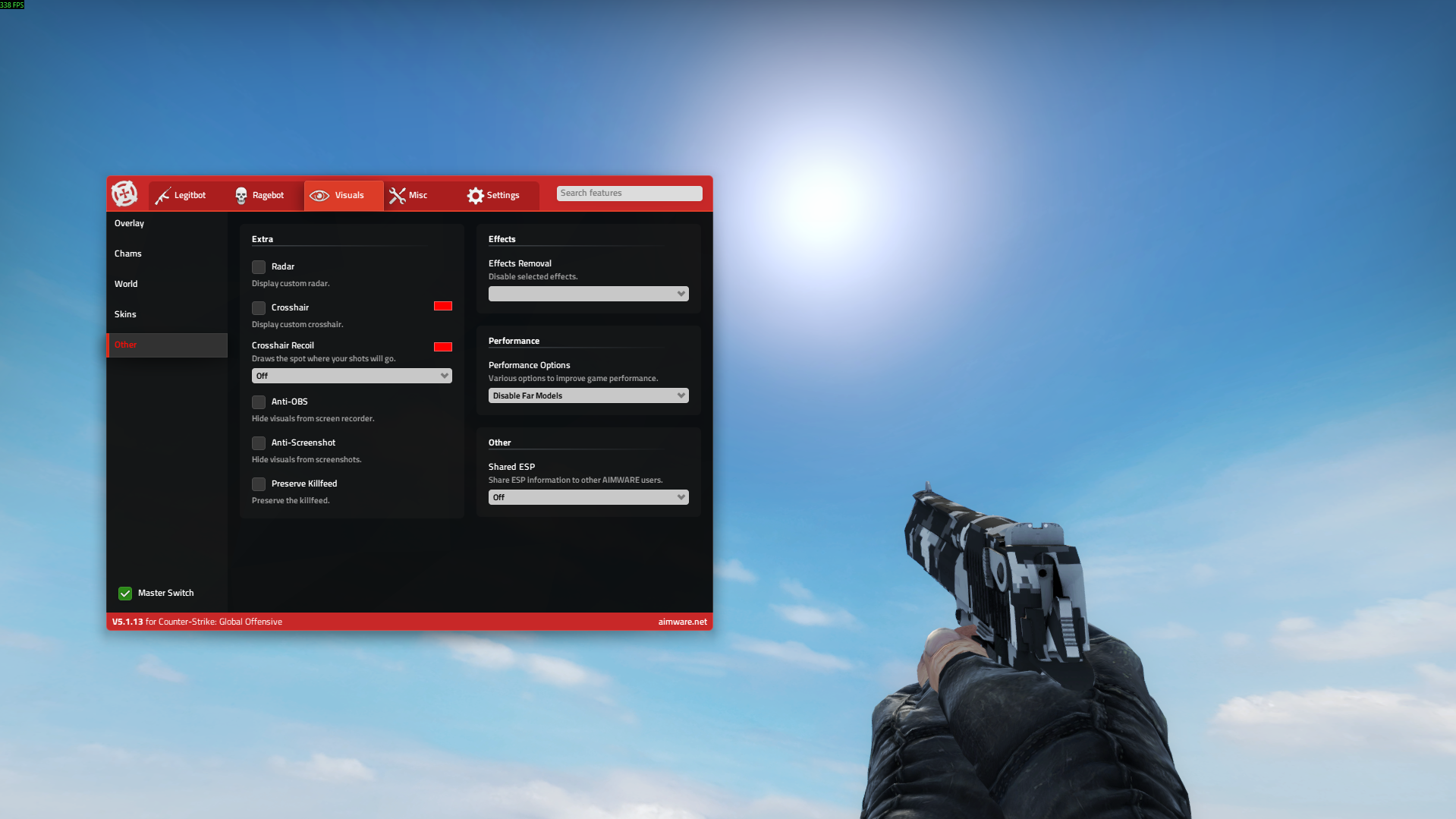 Aimware - Free Rage, Legit & Movement HvH CSGO cheat screenshot